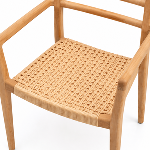 Luxury Outdoor <b>Armchair</b> Sustainable Teak Wood Garden <b>Dining</b> Chair for Restaurant Cafe Villa Hospitality Projects OEM Factory - Product Image 6