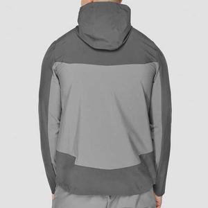Rhino Fitness Unisex <b>Hooded</b> Windproof Breathable Lightweight Sport Jacket Full Sleeve Avant-Garde Hip-Hop Streetwear Zipper Fly - Product Image 3