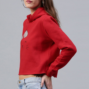 Sudadera Corta de Invierno para Mujer, de Alta Calidad, con Logotipo Personalizable en la Parte Delantera, Ligera, Moderna, a Bajo Precio - Product Image 4