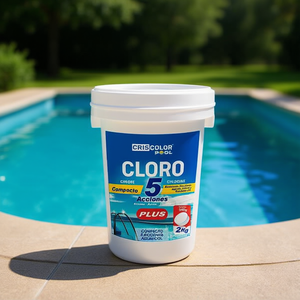 Cloro Compacto de 2 kg para Limpieza de Piscinas, Herramienta y Accesorio Esenciales - Product Image 2