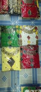 Caftán Marroquí, Hermoso Caftán de Colores, Tradicional Musulmán, Adornado con Cuentas de Piedra, Hecho a Mano, Largo hasta el Suelo, Manga Media, Elegante, para Bodas y Fiestas - Product Image 5