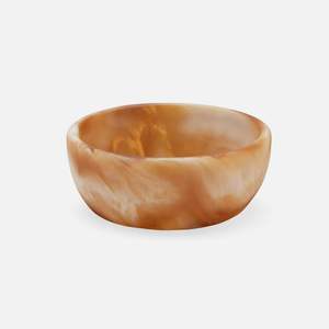 Tazón Grande de Melamina Amarilla de Lujo Hecho a Mano, Libre de BPA, con Diseño de Remolinos Blancos, para Frutos Secos, Regalos de Boda, Decoración de Mesa - Product Image 2