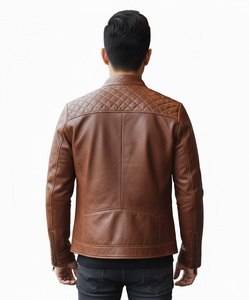 Veste en cuir véritable de mouton faite à la main, qualité supérieure, coupe classique moderne, design personnalisé, nouvelle collection, veste en cuir de motard de qualité supérieure - Product Image 3