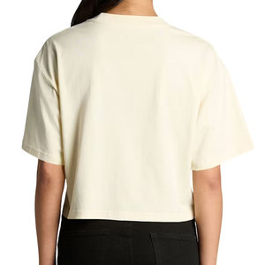T-shirt court à manches courtes et col rond pour femme, en jersey extensible confortable, idéal pour un usage quotidien - Product Image 3