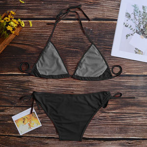 Conjunto de Bikini Personalizado con Logotipo para Mujer, Traje de Baño de Dos Piezas, Ropa de Playa Sexy, Fabricante y Proveedor OEM - Product Image 3