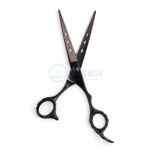 Coffret de ciseaux de coiffure noir mat en acier inoxydable, ciseaux de barbier et outils de coiffage pour salon, fournisseur en gros - Product Image 3