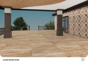 Azulejos de porcelana con acabado mate de la colección Designer Wood, tamaño 600x1200, textura de madera, para pisos y paredes en espacios modernos. - Product Image 2