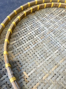Agricultural Products Round Handmade Serving Smoked Bamboo and Drying <b>Trays</b> for Farm Produce Reusable Food and Herbs - Product Image 4