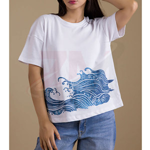 Camiseta Holgada de Algodón Transpirable para Mujer, Tejido Suave, Estilo Casual de Verano, Ropa Urbana Cómoda para Uso Diario - Product Image 2