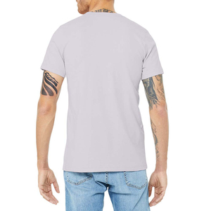 T-shirt personnalisé pour homme en coton premium à col rond, finition douce, pour un usage quotidien décontracté, usine de vêtements OEM - Product Image 3