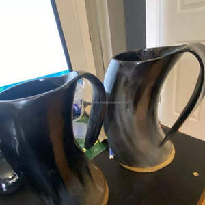 Les meilleurs artisans indiens Tayyab Agate Handcrafts Premium Eco-Friendly Poli Animal Style Horn Mugs Natural Crafts - Product Image 5