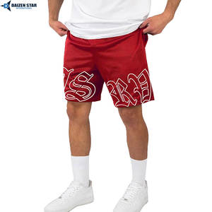 กางเกงขาสั้นตาข่ายพิมพ์ลายแบบซับลิเมชั่น แห้งเร็ว สำหรับผู้ชายและผู้หญิง เหมาะสำหรับออกกำลังกาย วิ่ง เล่นกีฬา เป็นมิตรกับสิ่งแวดล้อม ระบายอากาศได้ดี - Product Image 4