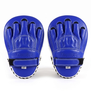 Mitaines de boxe KhumBro, antidérapantes, légères, en PU, fermeture auto-agrippante, bleu et blanc, équipement de protection unisexe - Product Image 5