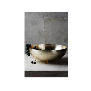 ชามเสิร์ฟทองเหลืองสุดหรูเหมาะสำหรับเสิร์ฟขนมแกงกะหรี่ในระหว่างการพบปะสังสรรค์ในครอบครัวหรืองานรื่นเริง - Product Image 2