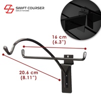 Support mural pour lunettes de soleil personnalisable, en métal thermolaqué, pour magasin de détail SWIFT COURSER