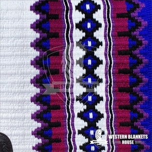 Best Quality Western Dressage Horse Saddle Pads New Zealand Wool CZ Oily Leather with Zari Gel <b>Heavy</b> Show Pad Comfortable - Product Image 2