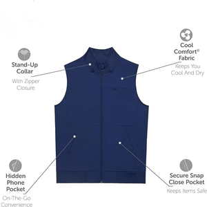 Chaleco Médico Personalizado al por Mayor con Cierre para Mujer y Unisex, Ligero, Transpirable, Elástico, Uniforme de Enfermera de Primera Calidad, Tejido - Product Image 5
