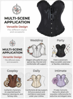 Korset Wanita Model Bustier Vintage 2026, Terlaris, Berenda, Pita, Slim Fit, Penyangga Pinggang, Fishbone, Pembentuk Tubuh