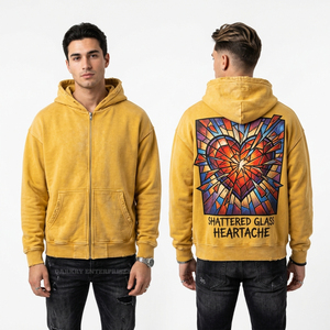 Sudadera con Capucha Vintage Teal para Hombre, Estilo Desgastado con Lavado Ácido, Sudadera Personalizada con Estampado Gráfico de Calavera Forever Valentine, Sudadera Urbana - Product Image 6