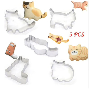 Juego de Cortadores de Galletas de Diferentes Diseños, Cortador de Masa de Acero Inoxidable, Molde para Hornear Pasteles, Fondant, Donuts y Sándwiches - Product Image 5