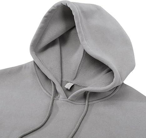 ladies crop hoodie ribbed cuff streetwear hoodie women crop hoodie <b>brushed</b> fleece relaxed sweatshirt ladies crop hoodie - Product Image 2