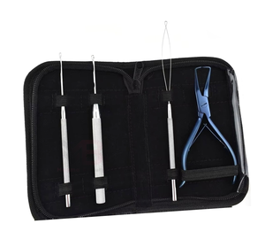 ชุดคีมต่อผมสแตนเลสคุณภาพสูง พร้อมโลโก้สั่งทำ ราคาโรงงาน อุปกรณ์ต่อผมระดับมืออาชีพ - Product Image 1