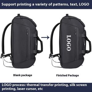 Durable Black Travel Duffel <b>Bag</b> Large Capacity Multi Pocket Weekend <b>Overnight</b> Luggage with Padded Shoulder Strap - Product Image 3