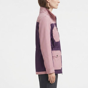 New <b>Women</b> <b>Utility</b> <b>Jacket</b> Stand Collar Front Zip Large Pockets Easy Fit Outer Layer For Casual Work Travel And Everyday Use - Product Image 4