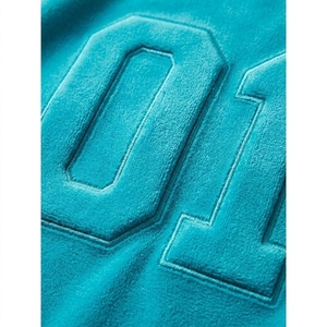 T-shirts pour hommes à manches courtes de haute qualité 100% coton OEM, logo personnalisé en relief, impression puff, unisexe, col rond, coupe classique - Product Image 5