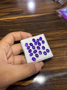 Lot de cabochons en sugilite (8x6MM) : Pierres précieuses violettes rares, cabochons en gel de sugilite de forme ovale pour la fabrication de bijoux - Product Image 2