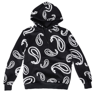 Sudadera con capucha negra para hombre Lost Archive, corte regular, estilo urbano, antipilling, con bolsillos, detalles sólidos, tejido de otoño, 100% algodón, ODM - Product Image 5
