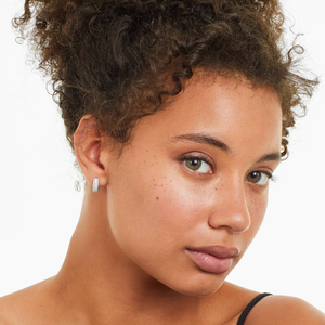 Boucles d'oreilles créoles modernes en argent 925 avec diamants Moissanite, élégantes, classiques, scintillantes, pierres rondes, bijoux fins, cadeau pour femme - Product Image 5