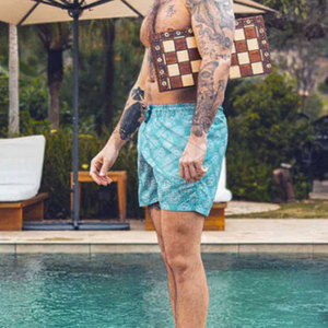 Shorts de bain pour hommes à taille mi-haute, écologiques, légers, nouveau design, marque privée, fabriqués au Pakistan - Product Image 2