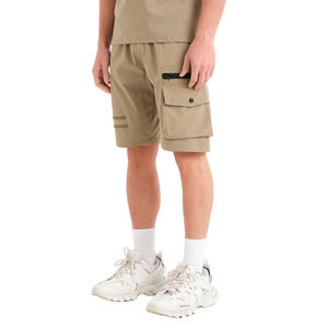 Conjunto de camiseta y pantalones cortos de corte regular para hombre, nuevo diseño, color sólido, manga corta, tela de algodón, conjunto de dos piezas con bolsillos en oferta. - Product Image 5