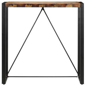 Mesa de Bar de Madera Reciclada Multicolor, Resistente, con Acero Duradero para Uso en Restaurantes - Product Image 2