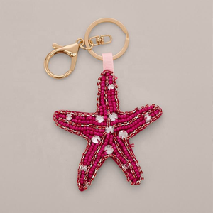Fashion beaded charms for bags & clothes DIY women's bag charms starfish <b>keychain</b> bag charms BY MULTI CRAFT - Product Image 1