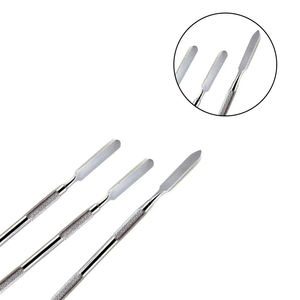 ไม้พายผสมสองด้าน สีเงิน พิมพ์โลโก้ตามสั่ง ได้รับการรับรองมาตรฐาน CE ระดับ I อุปกรณ์ทันตกรรม รับประกัน 1 ปี โดย Dentavex - Product Image 5