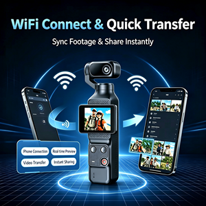 กล้องกีฬาพกพา IFA03 Q12 ความละเอียด 1080P พร้อม WiFi Gimbal สำหรับ Vlog  หน้าจอสัมผัส IPS ขนาด 2.0 นิ้ว กล้องแอคชั่นแบบมือถือ - Product Image 5