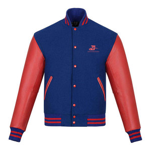 แจ็คเก็ตหนังผู้ชายแบบมีแขนเสื้อปักตัวอักษร แบรนด์ส่วนตัว ออกแบบโลโก้ได้ตามต้องการ เสื้อผ้าผู้ชาย แจ็คเก็ตฤดูหนาว - Product Image 1
