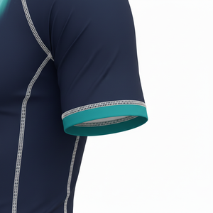 T-shirt de compression à manches courtes premium, sublimé, respirant, tissu durable, coutures renforcées, pour MMA, BJJ, surf et entraînement. - Product Image 5