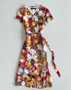 Robe mini camisole d'été |   Robe d'été à bretelles spaghetti imprimée et ludique, style bohème, à volants superposés, coupe droite, 100% coton, écologique - Product Image 5