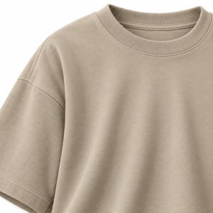 T-shirt oversize pour homme, uni, à manches courtes, col rond, coupe décontractée - Product Image 6