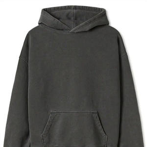 Sweat à capuche coupe ample en tissu molletonné épais pour hommes, personnalisable avec logo, fabrication en usine - Product Image 1