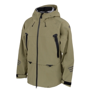 Men Olive <b>Green</b> Waterproof <b>Ski</b> <b>Jacket</b> With Hood Synthetic Insulation Zipper Closure - Product Image 2
