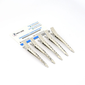 Herramienta para extensiones de cabello de salón, pinzas para separar el cabello, herramientas de estilismo de salón, pinzas de cocodrilo para seccionar, pinzas de pico de pato para trenzar con orificios - Product Image 3