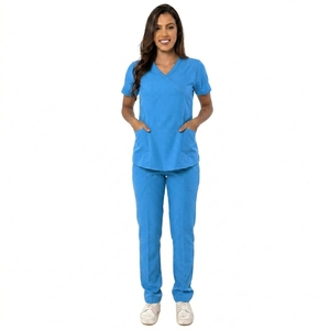 <b>Plus</b> <b>Size</b> Nurse Jogger <b>Scrubs</b> Uniforms Stretch Woven Customized Work Wear Hospital Uniform Sets Private Label Comfortable Quick - Product Image 2
