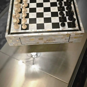 ILAHI's Eco-Friendly Rustic Polished Rectangle <b>Chess</b> <b>Board</b> Game 100% Handmade Pure Wood Animal/Love Style Customized Size <b>Chess</b> - Product Image 1