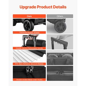 Sac de bowling à roulettes pour 3 balles avec compartiment séparé pour chaussures (jusqu'à la taille US 16) - Product Image 4