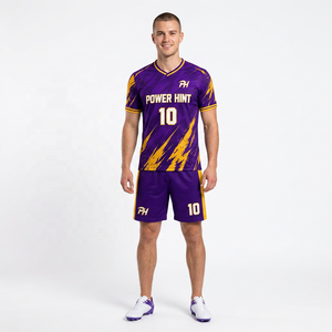 Conjunto de Camiseta de Fútbol Personalizada por Sublimación para Hombre, Diseño Personalizado, Uniforme de Fútbol Transpirable de Poliéster, Kits de Entrenamiento con Número de Equipo - Product Image 2