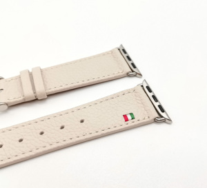Portefeuilles en cuir italien souple grainé de qualité supérieure, faits à la main, de la marque Castello, doublure en polyester beige, personnalisable, compatible avec Apple Watch - Product Image 4
